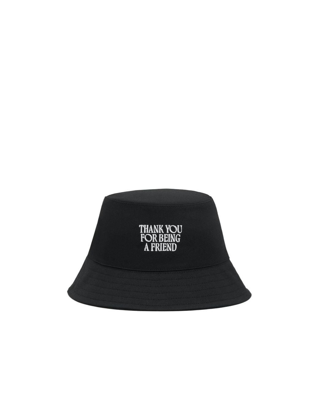 AMI Black Ami Embroidered Bucket Hat for men