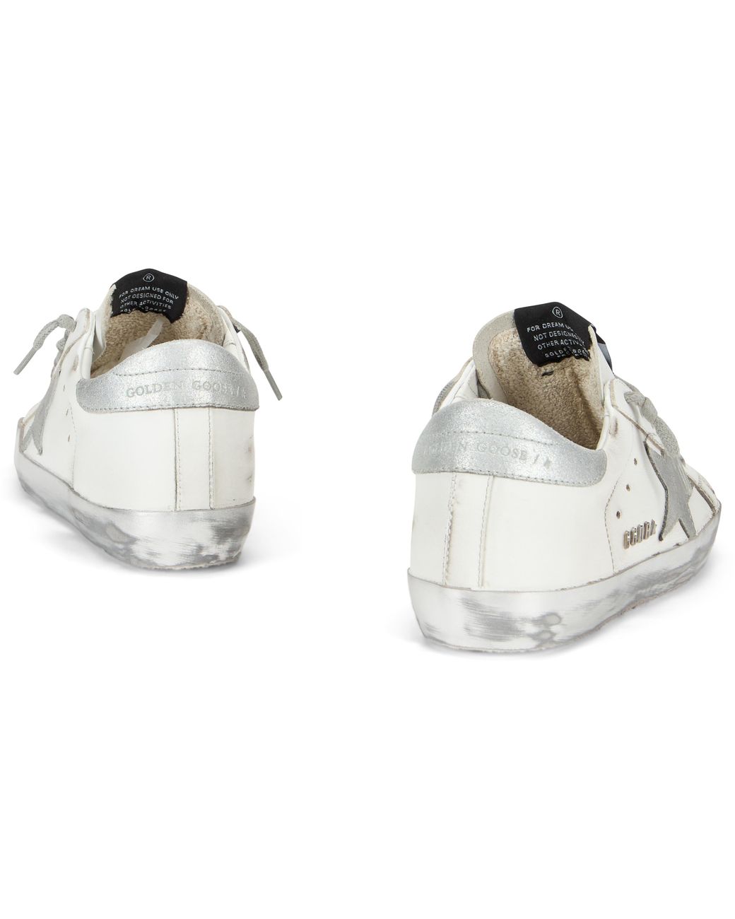 Golden Goose Deluxe Brand White Super-Star Distressed-Effect Sneakers