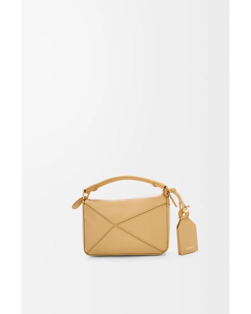 Loewe Metallic Mini Featherlight Puzzle Bag