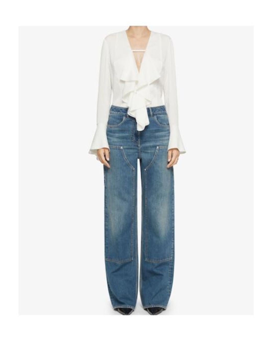 Givenchy Blue Straight-Leg Jeans