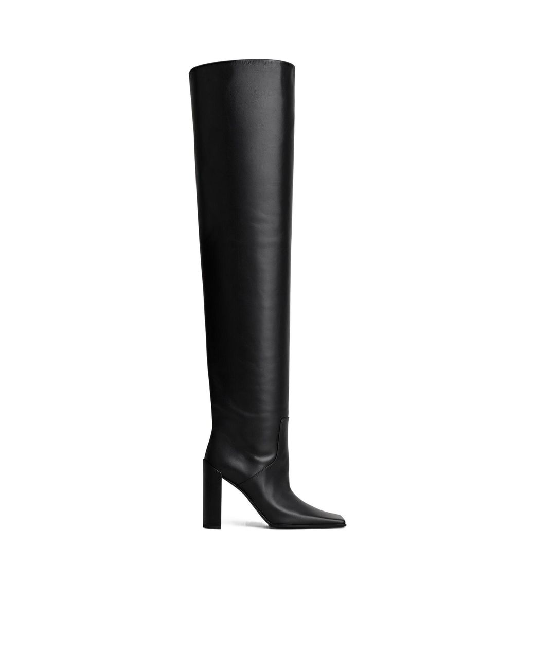 Alaïa Black Square-Toe Boots