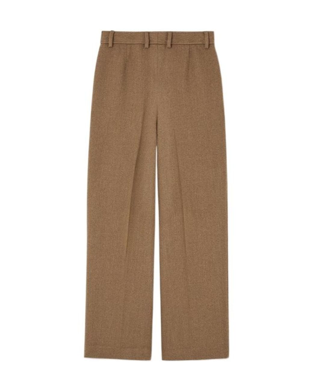 Loro Piana Natural Rodger Pleated Wool Trousers