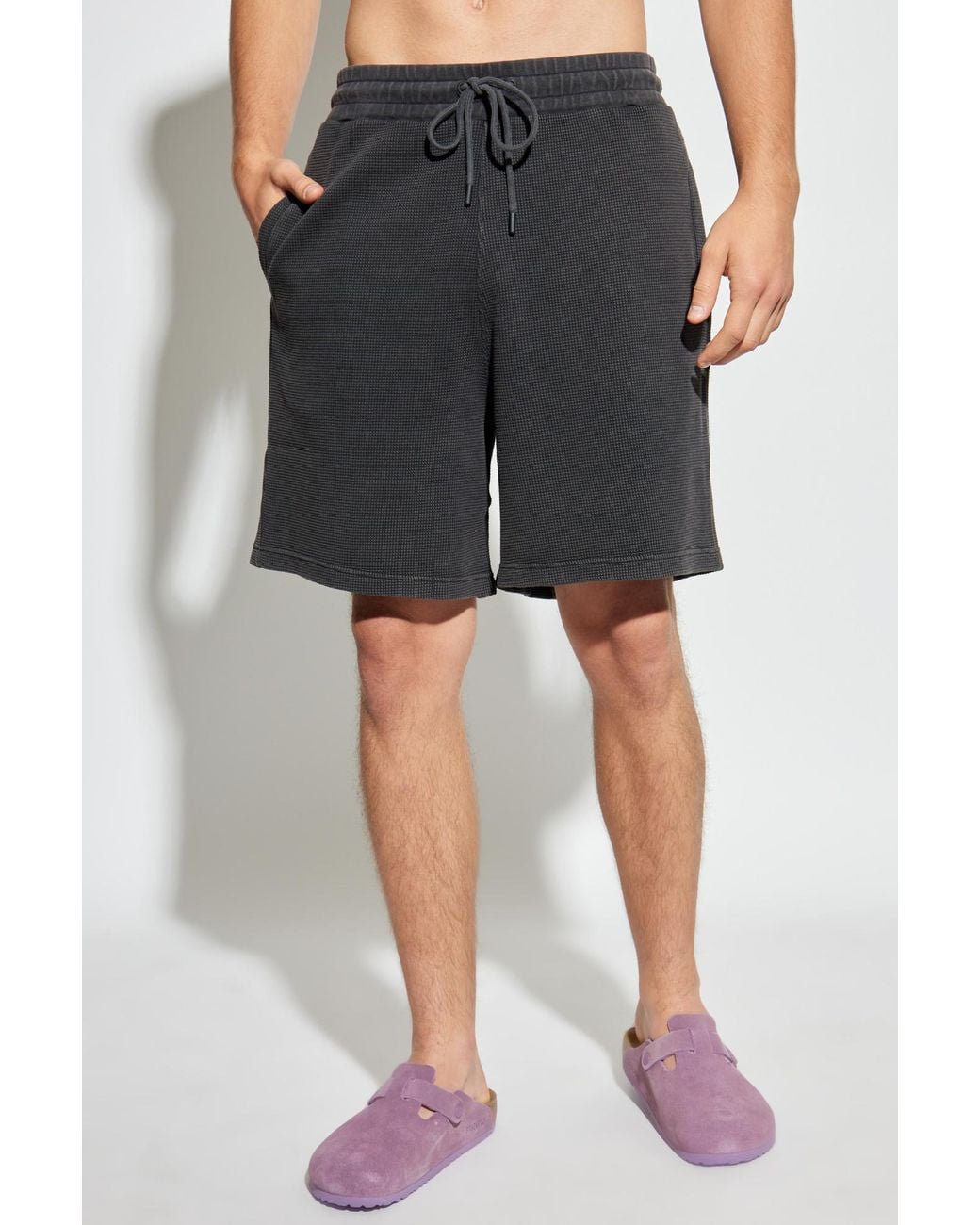 J.W. Anderson Black Jw Anderson Elasticated Waistband Drawstring Shorts for men