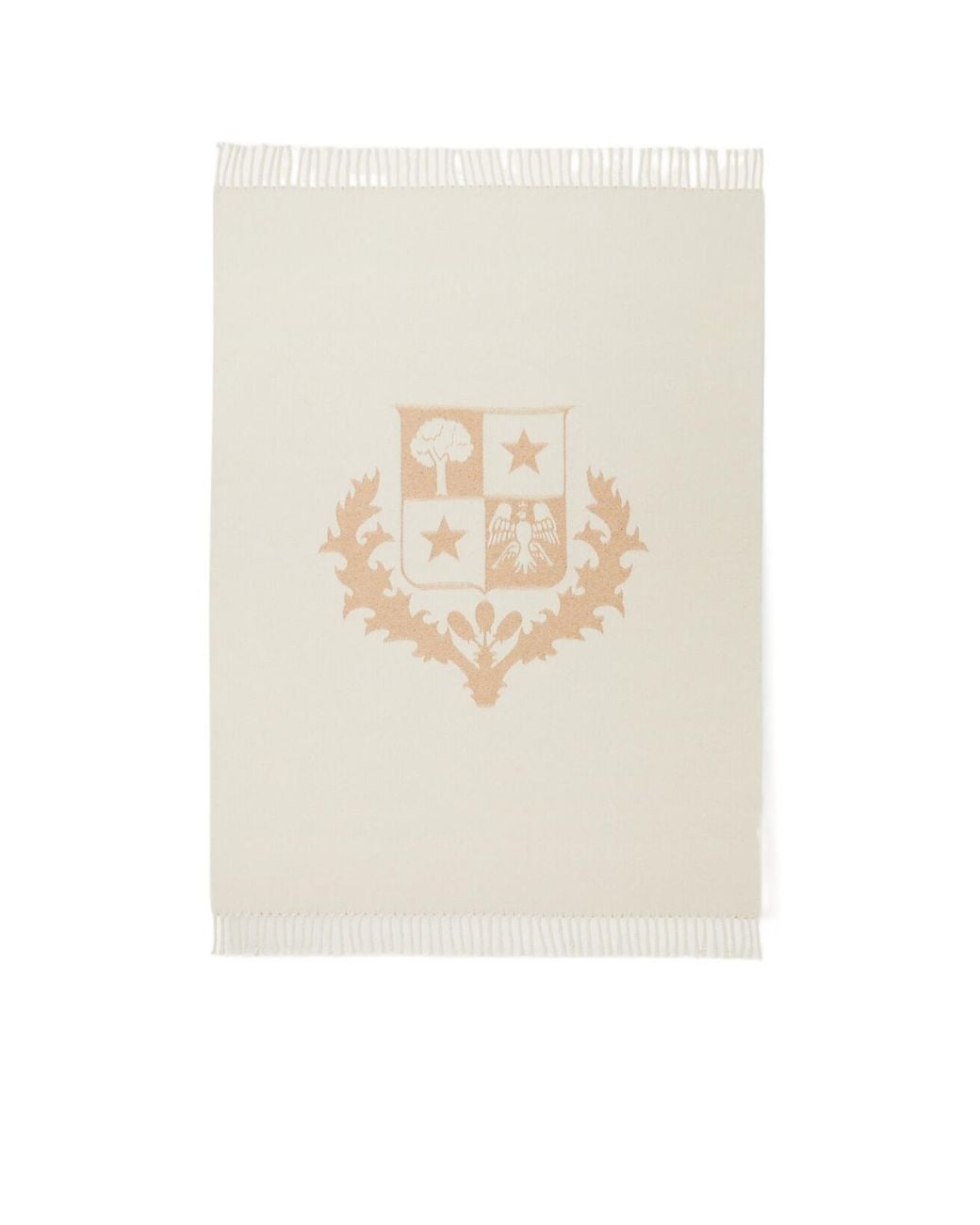 Loro Piana White Fringed Blanket