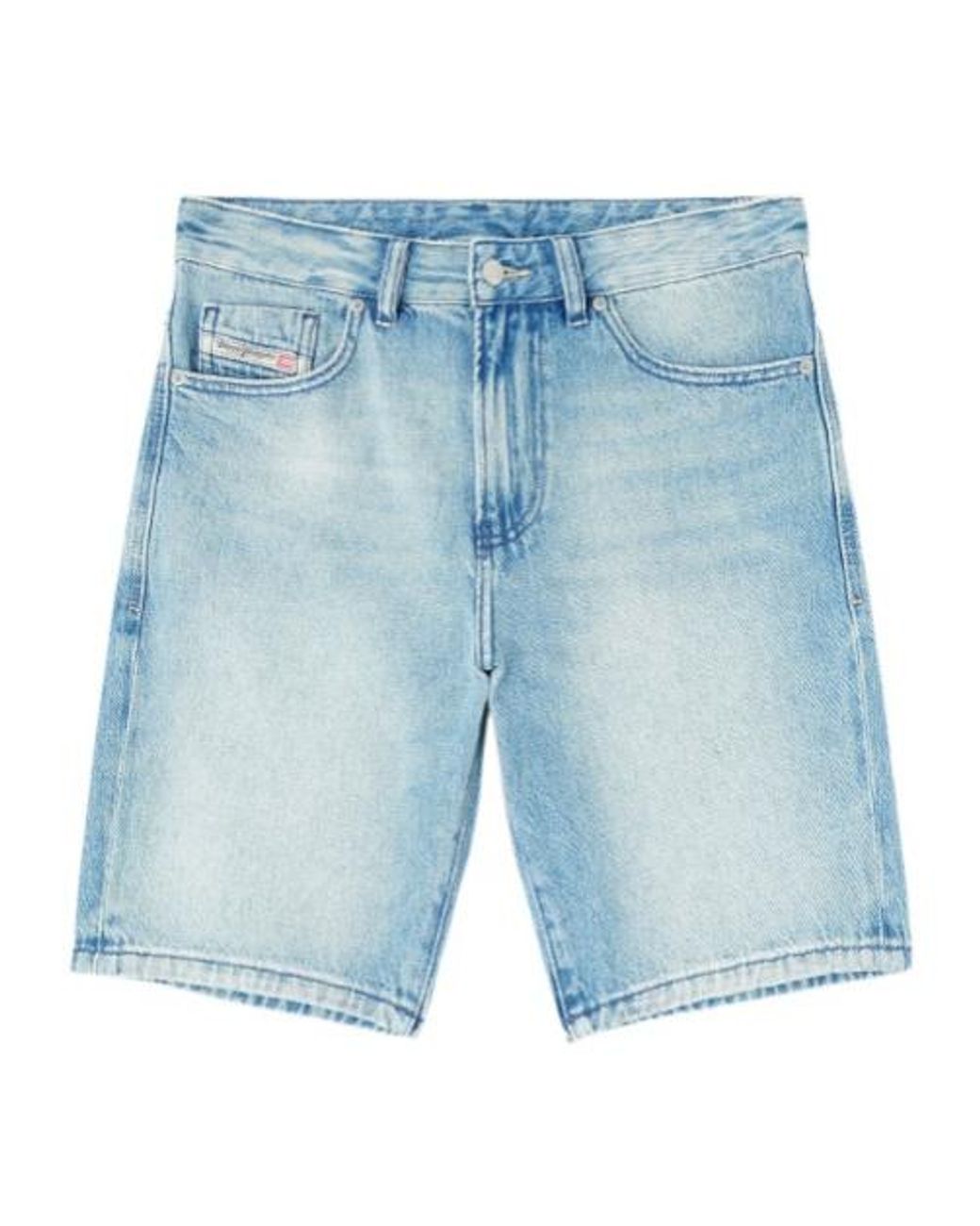 DIESEL Blue D-Fin Slim Denim Shorts for men