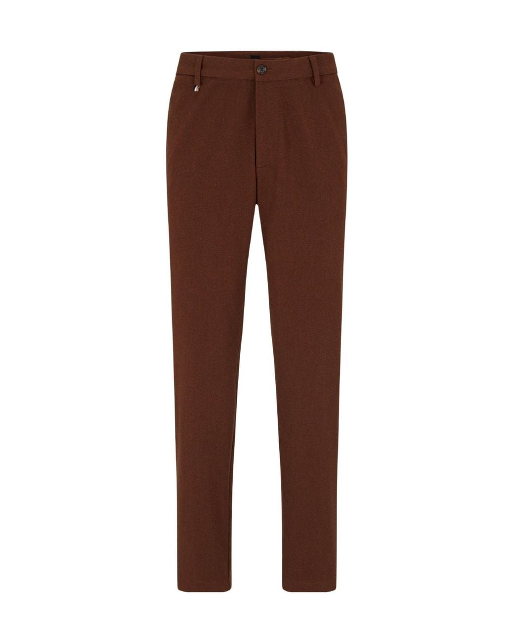Boss Chocolatebrown Chino Trousers for men