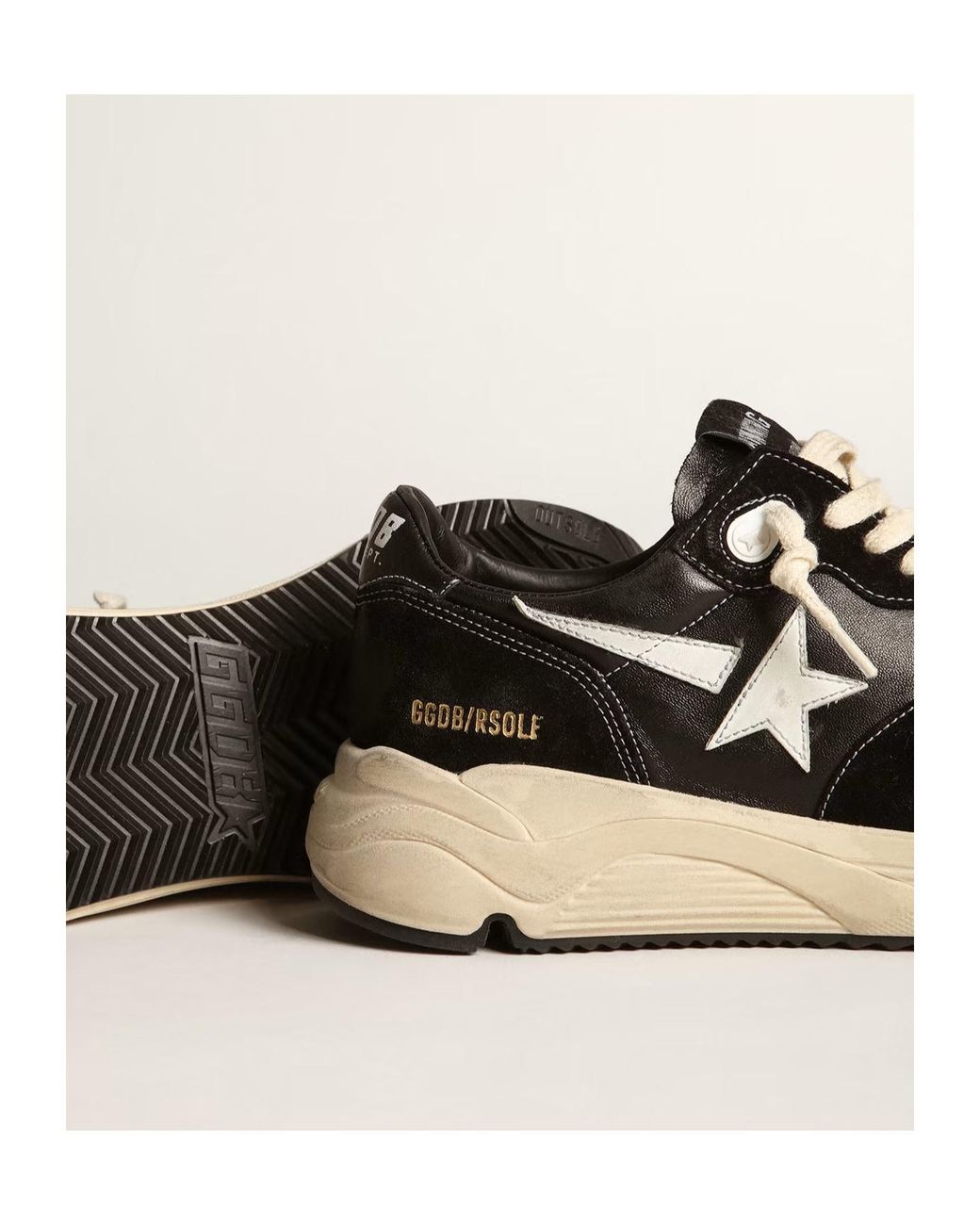Golden Goose Deluxe Brand Black Running Sole for men