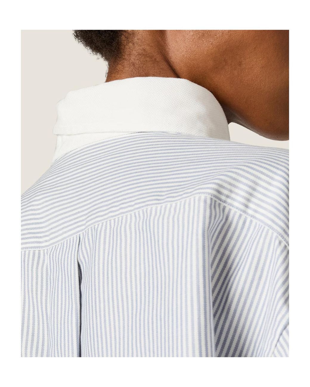 Miu Miu Gray Micro Pinstripe Cotton Shirt