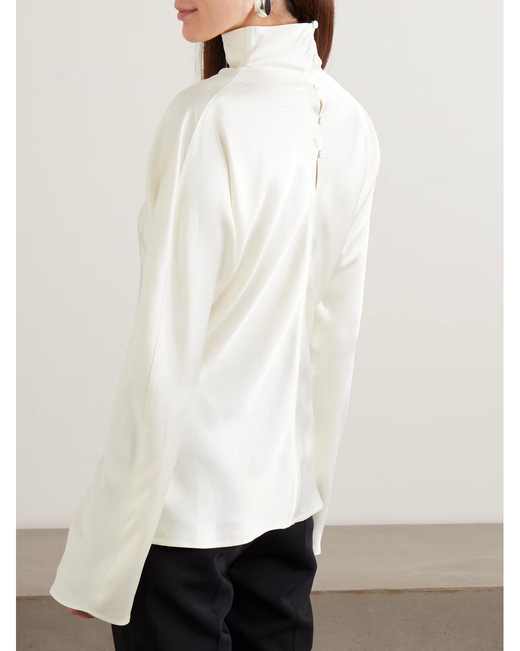 Rohe White Turtleneck Top