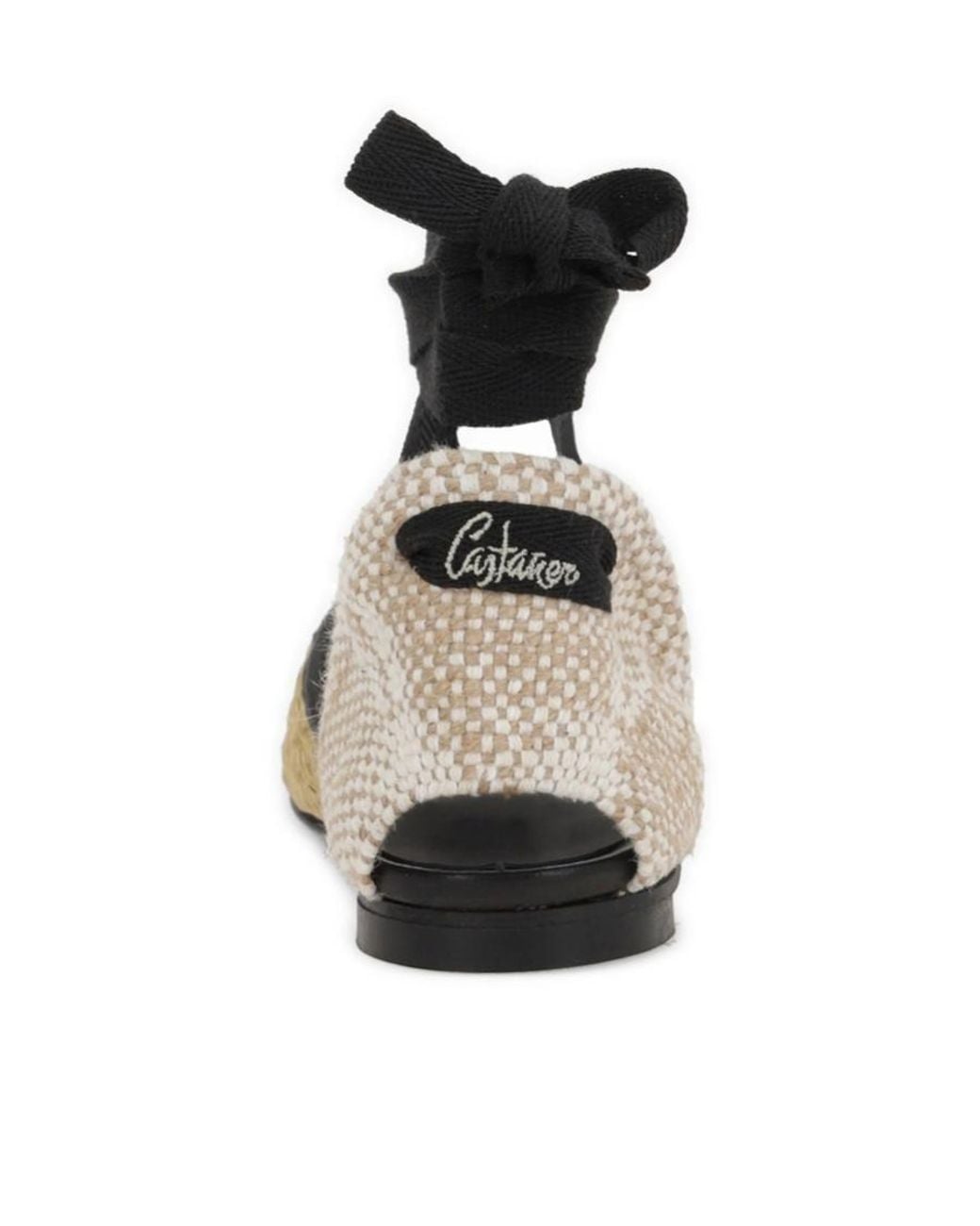 Castaner Black Gasby/104 Flat Espadrilles
