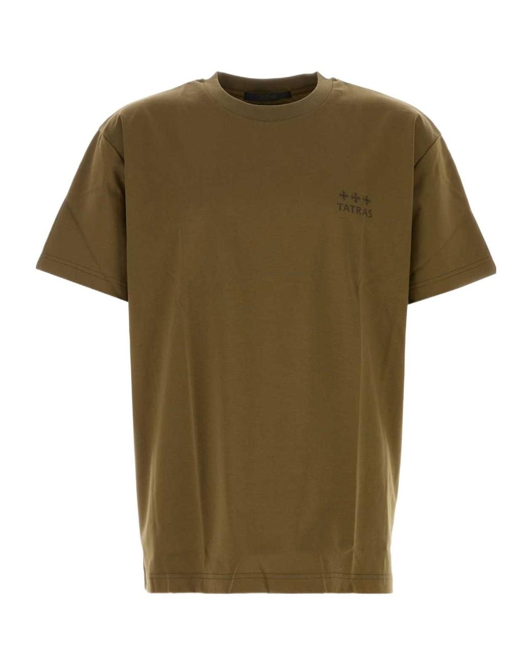 Tatras Green Logo Print Casual T-Shirt for men