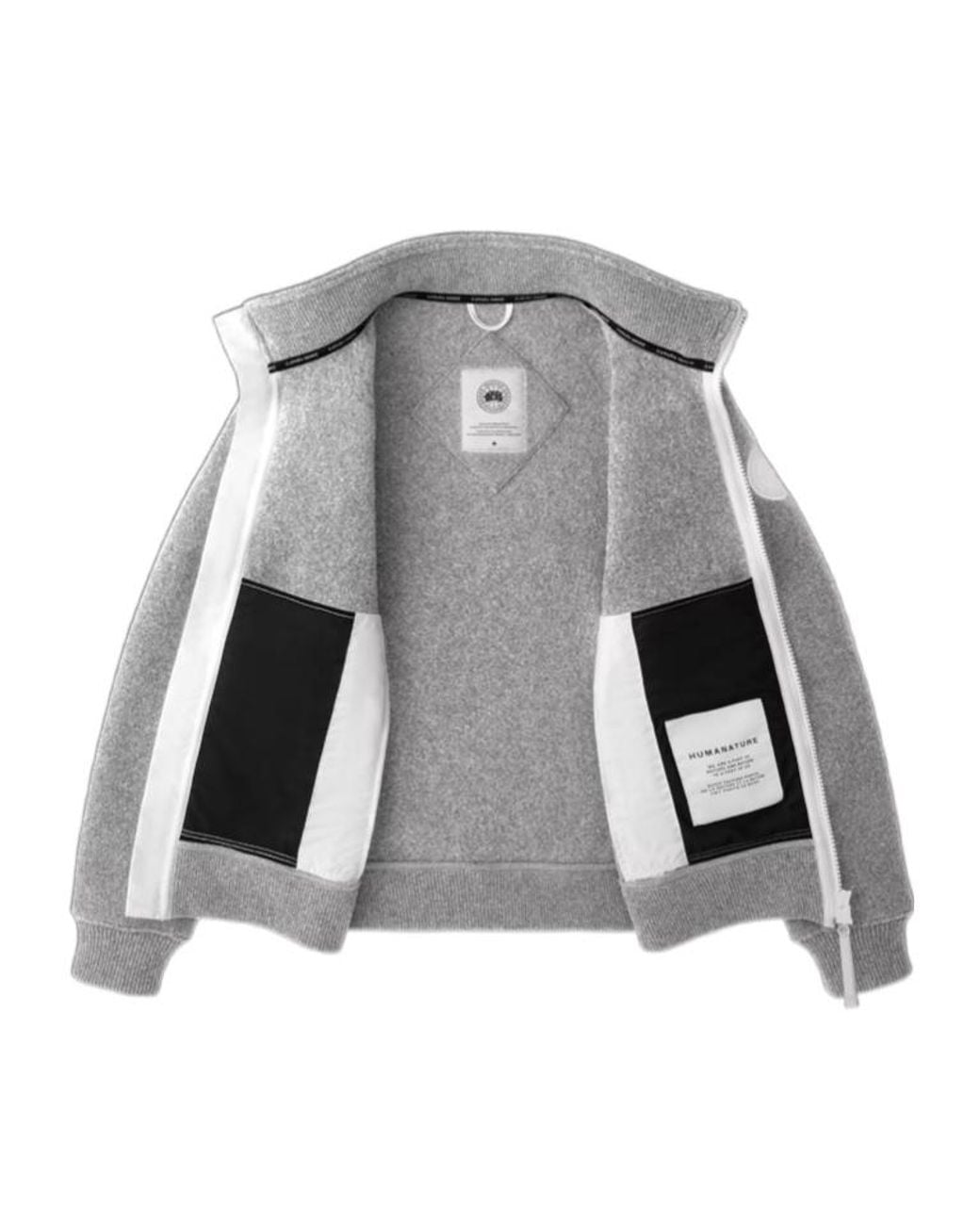 Canada Goose Gray Lawson Jacket Kind Fleece Humanature for men