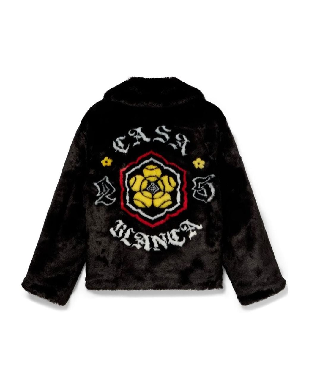 Casablanca Black Paris Faux-Fur Jacket