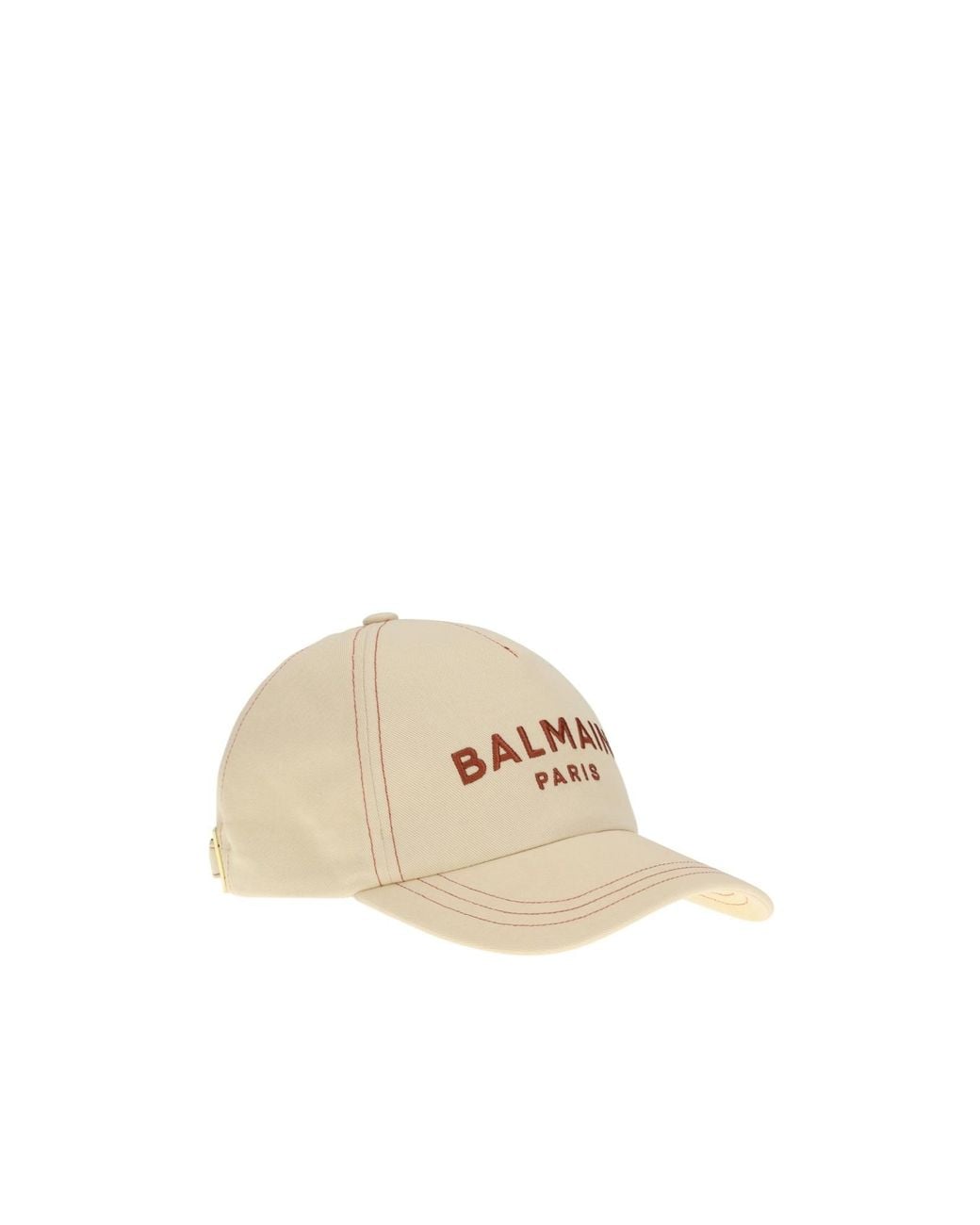 Balmain White Logo Baseball Cap