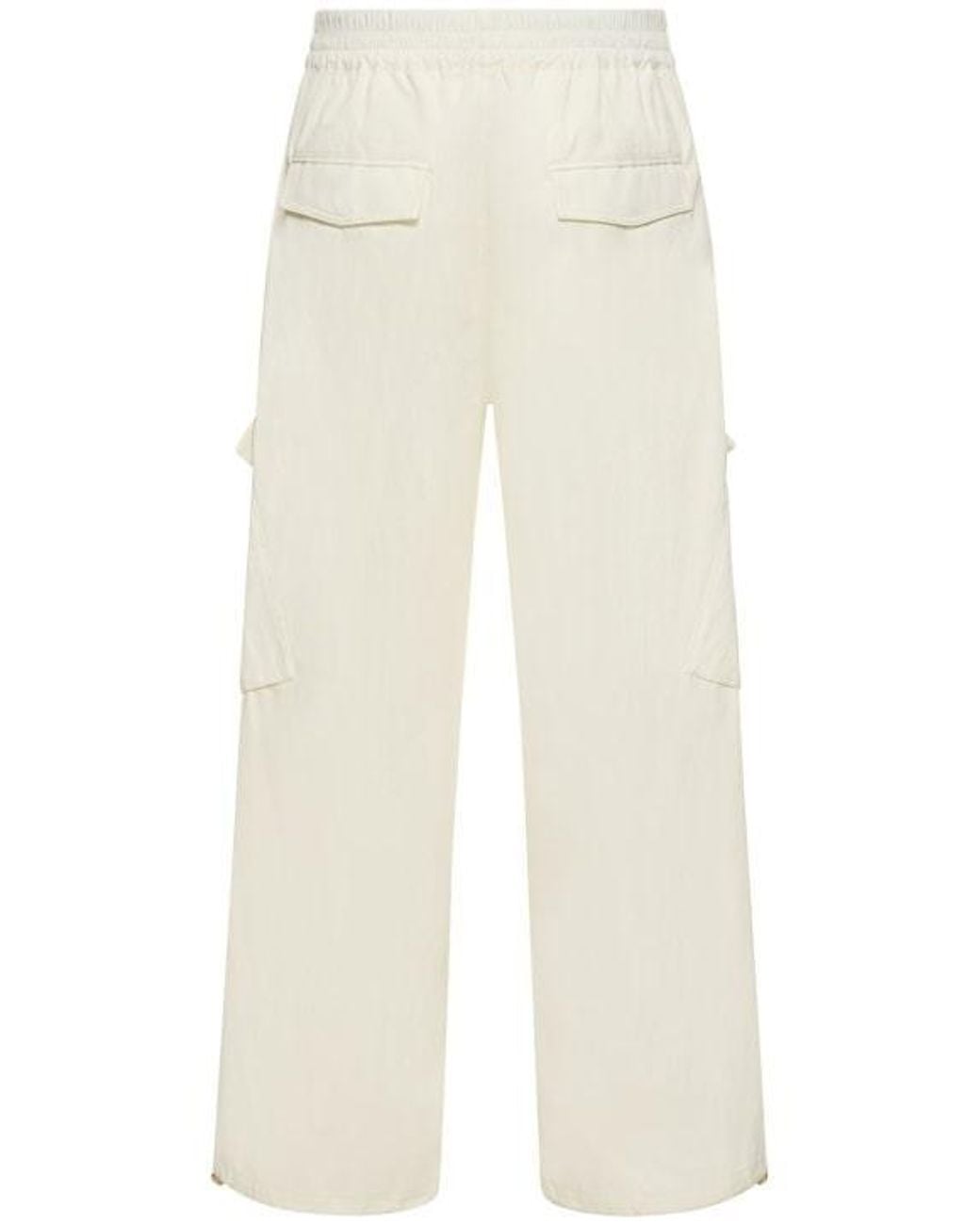 Dion Lee White Elastic Casual Pants for men