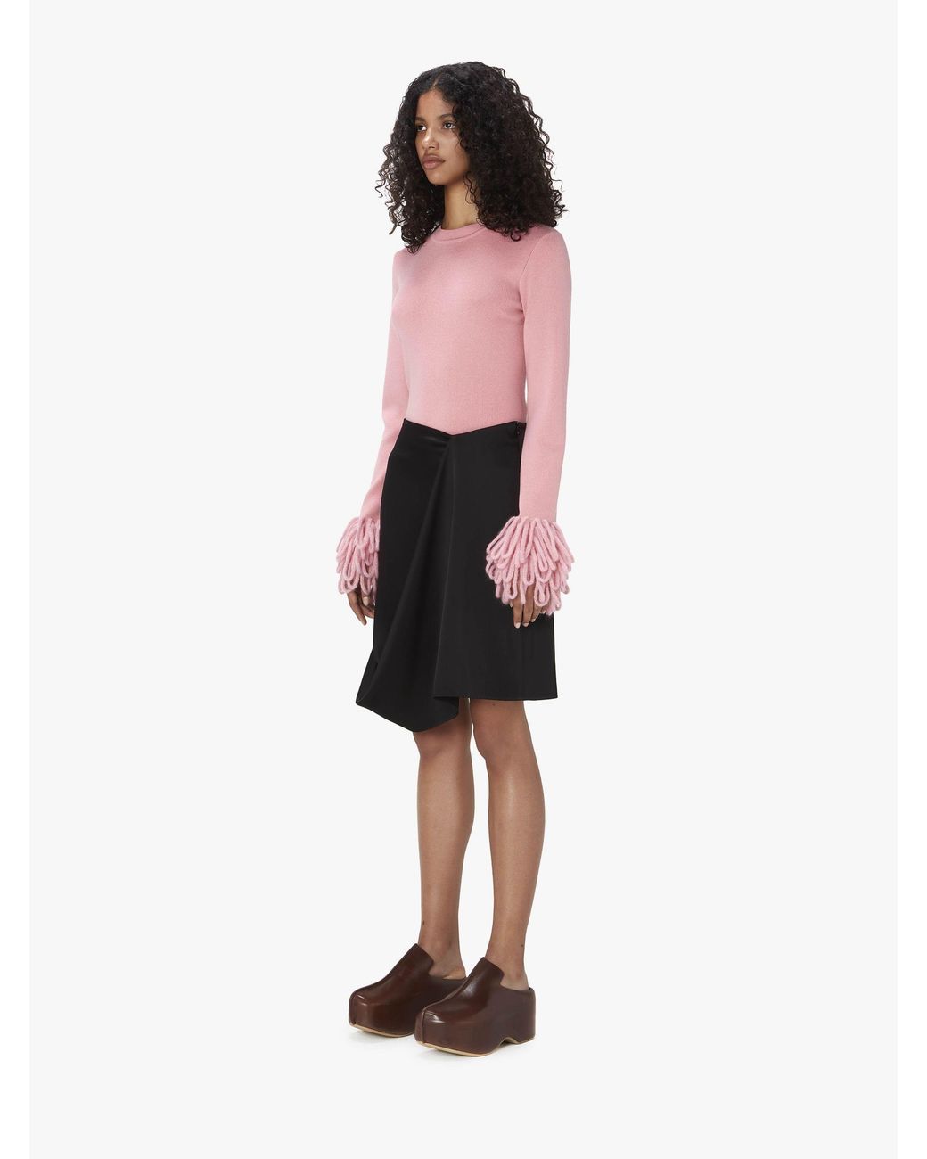 J.W. Anderson Black Jw Anderson Draped Skirt