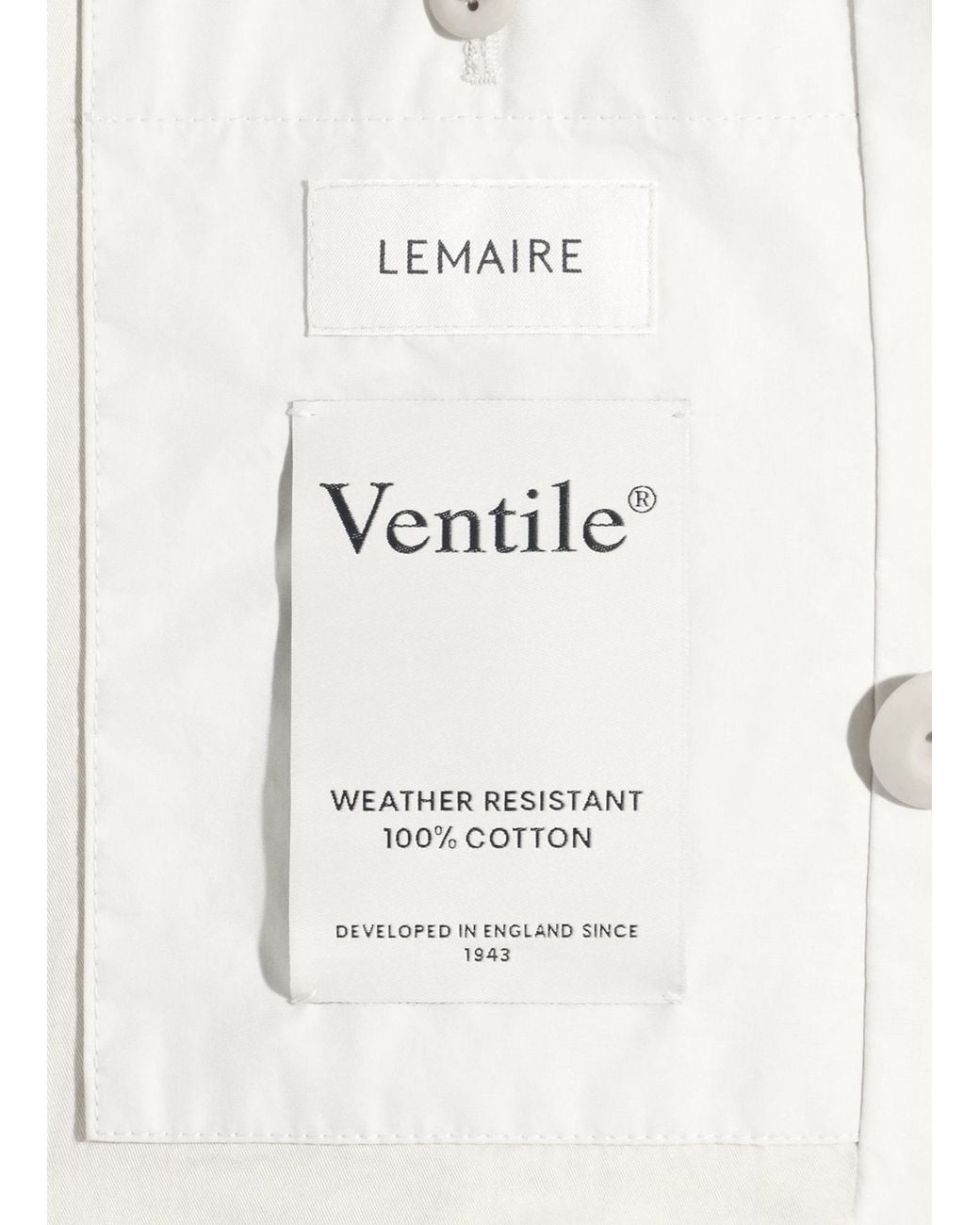 Lemaire White Belted Trench Coat