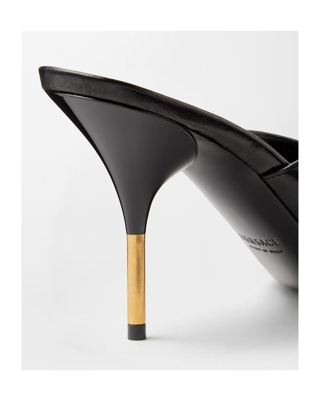 Versace Black Nyx High-Heeled Mules