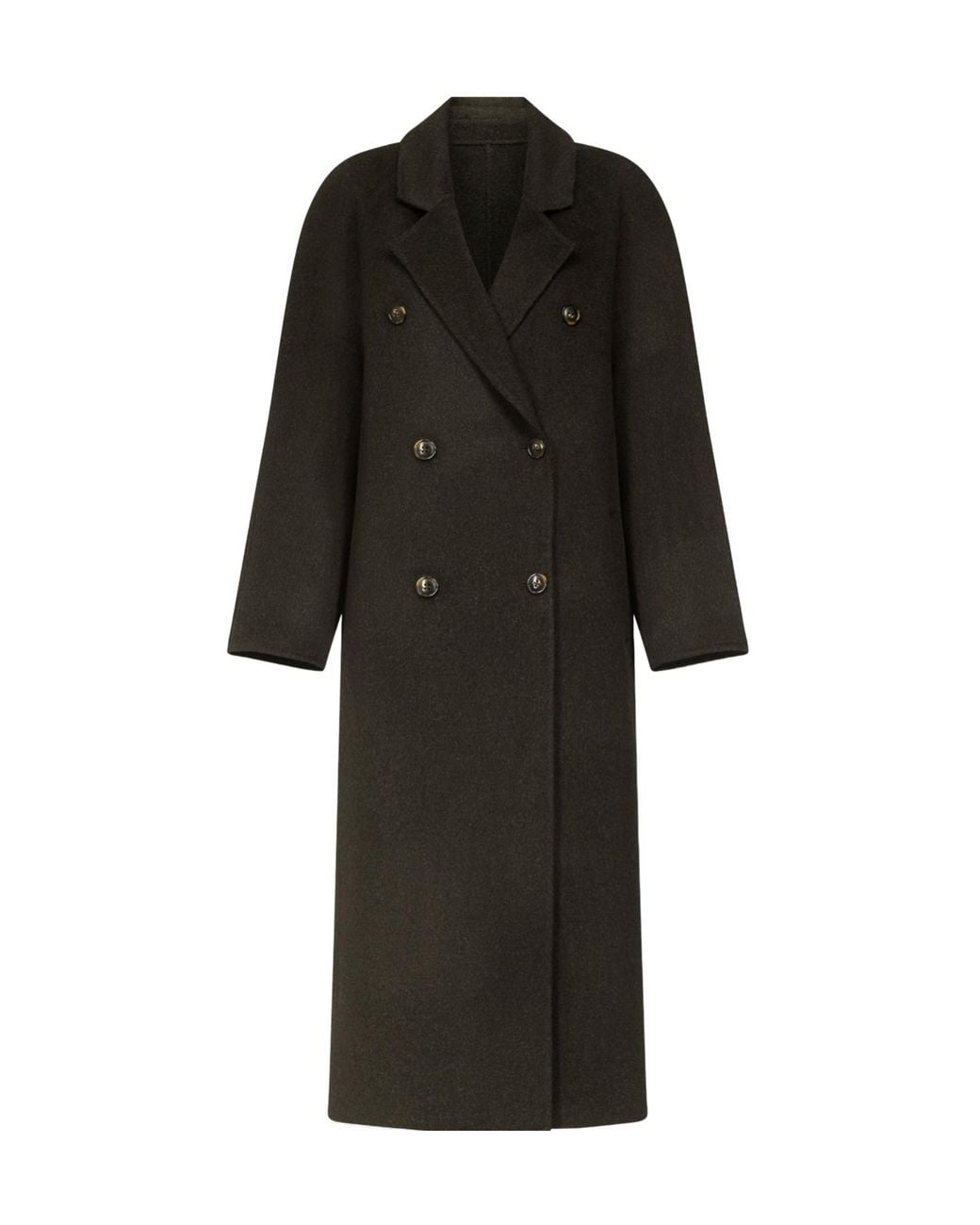 Loulou de Saison Black Irvin Long Double-Breasted Coat
