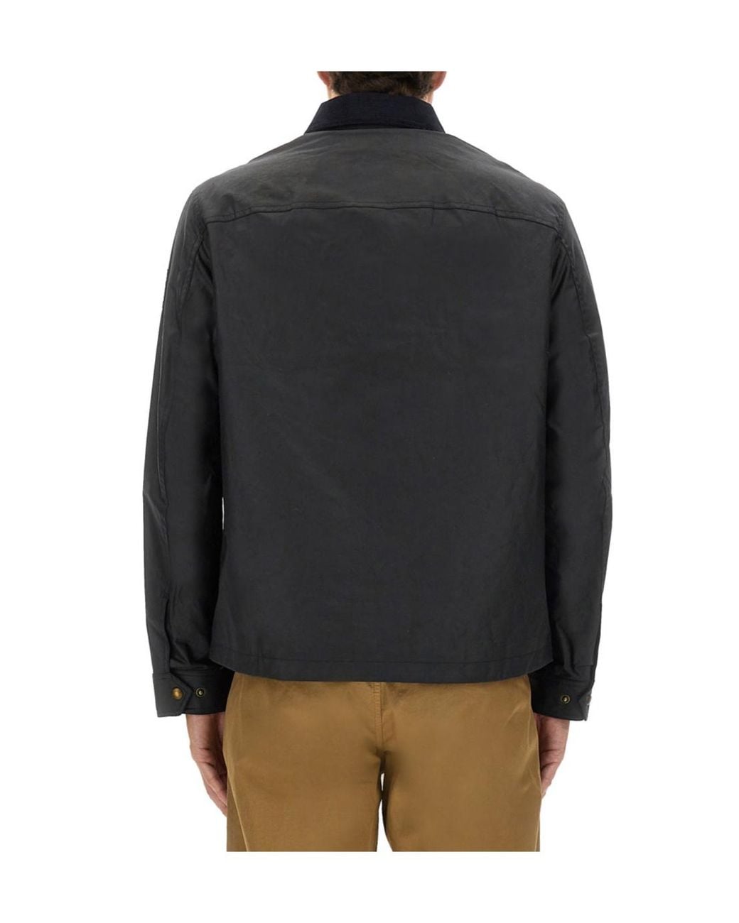 Belstaff Multicolor Waxed Velvet-Collar Jacket for men
