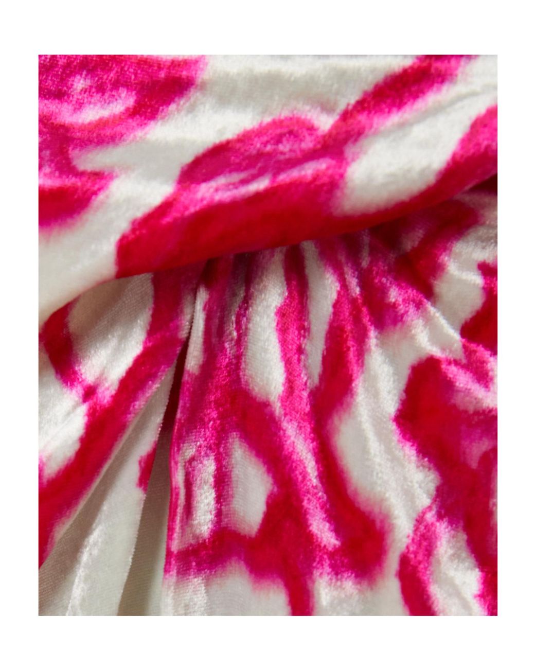 Dries Van Noten Red Pleated Print Dress