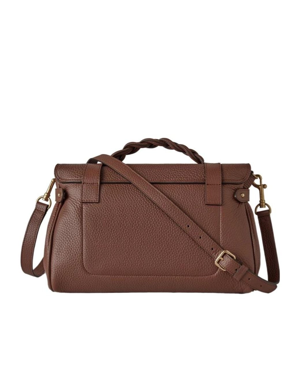 Mulberry Brown Alexa Twist-Lock Crossbody Bag