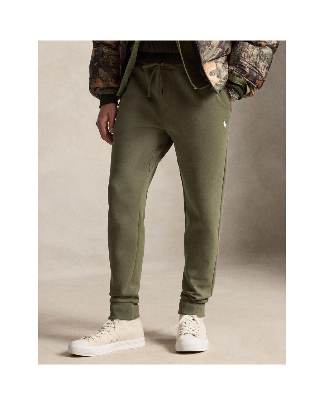 Polo Ralph Lauren Green Tech Closed Hem Jogging Bottoms for men