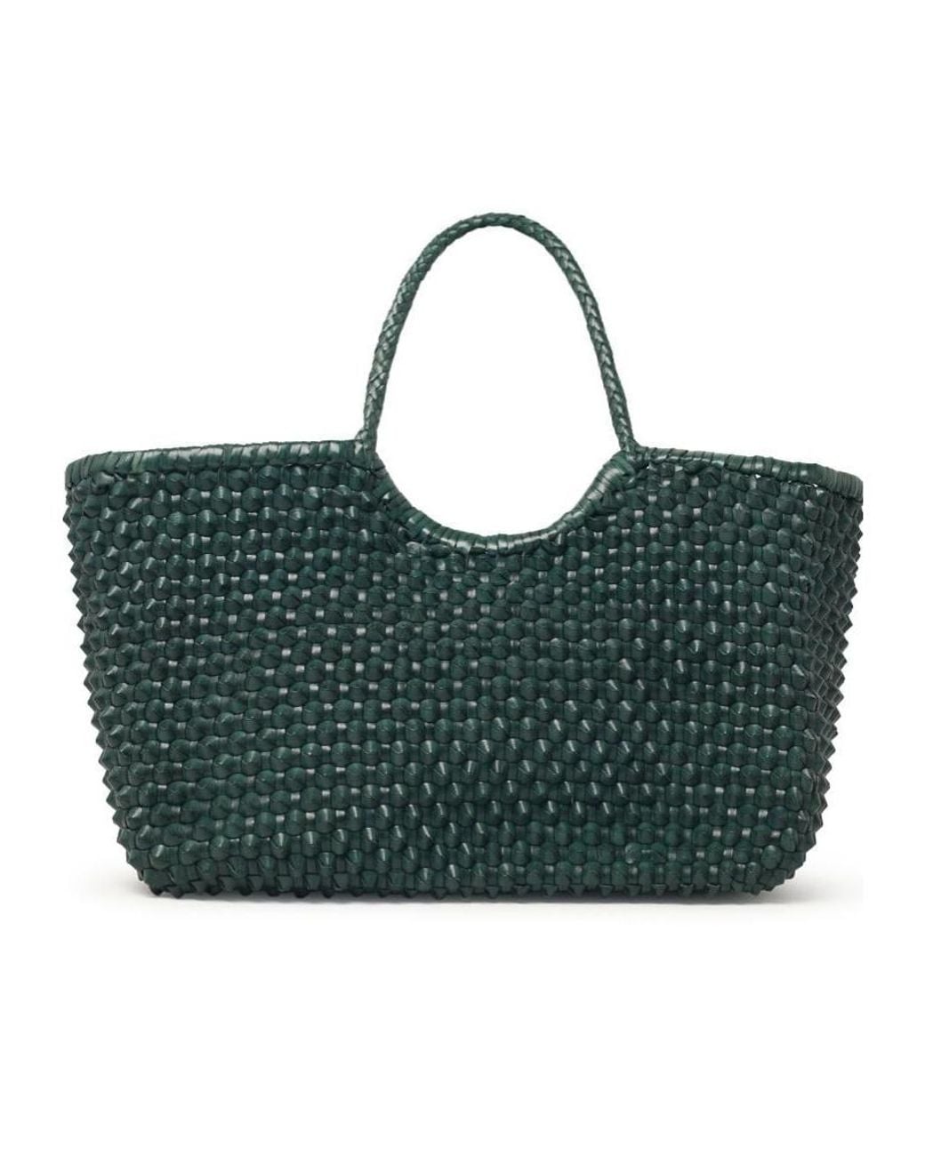 Dragon Diffusion Green Nantucket Woven Tote Bag