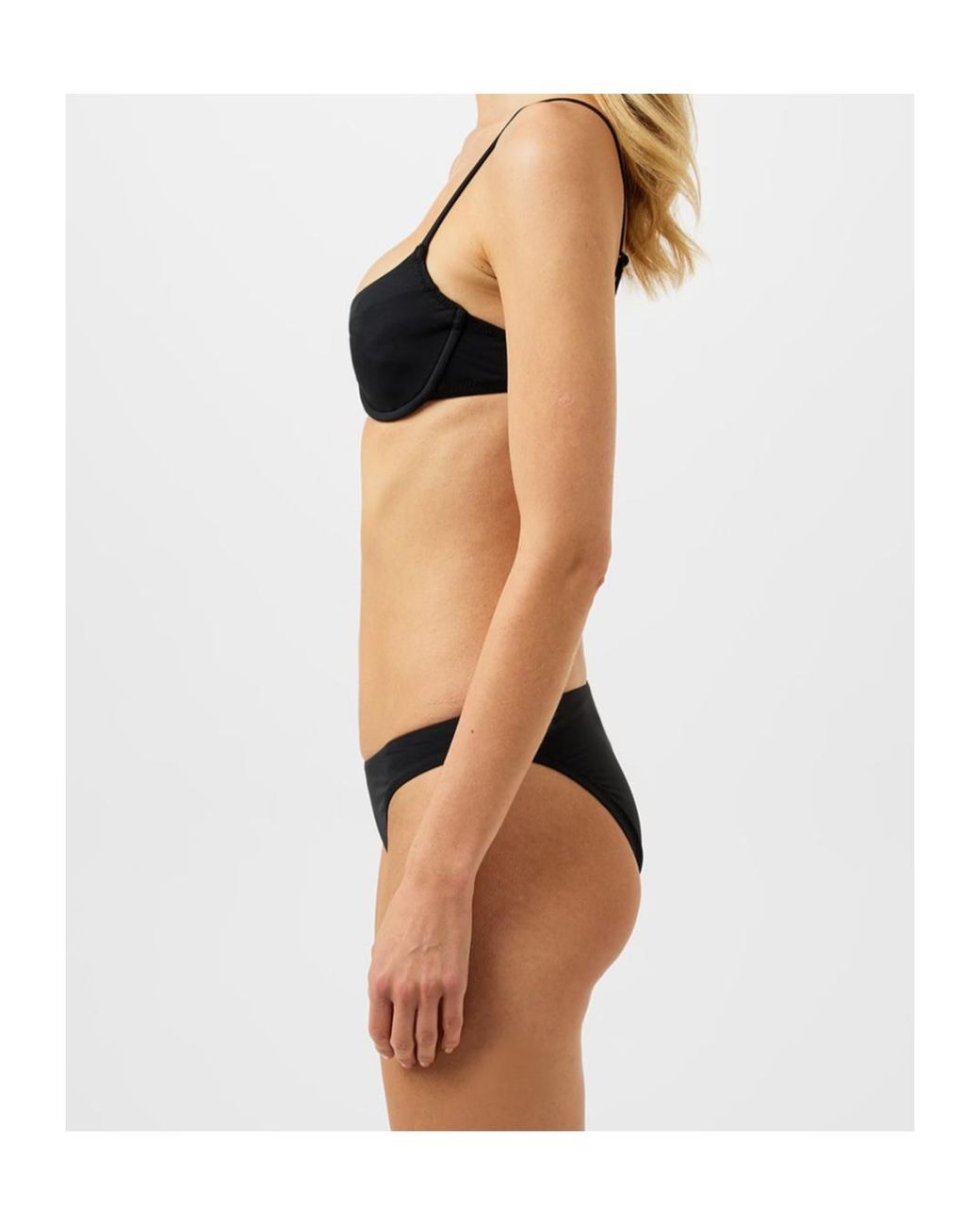 Polo Ralph Lauren Blue Steel Ring Bikini Top