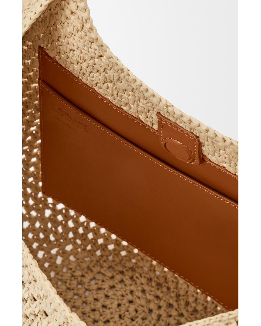 Loewe Natural Paulas Ibiza Punch Hole Shoulder Bag