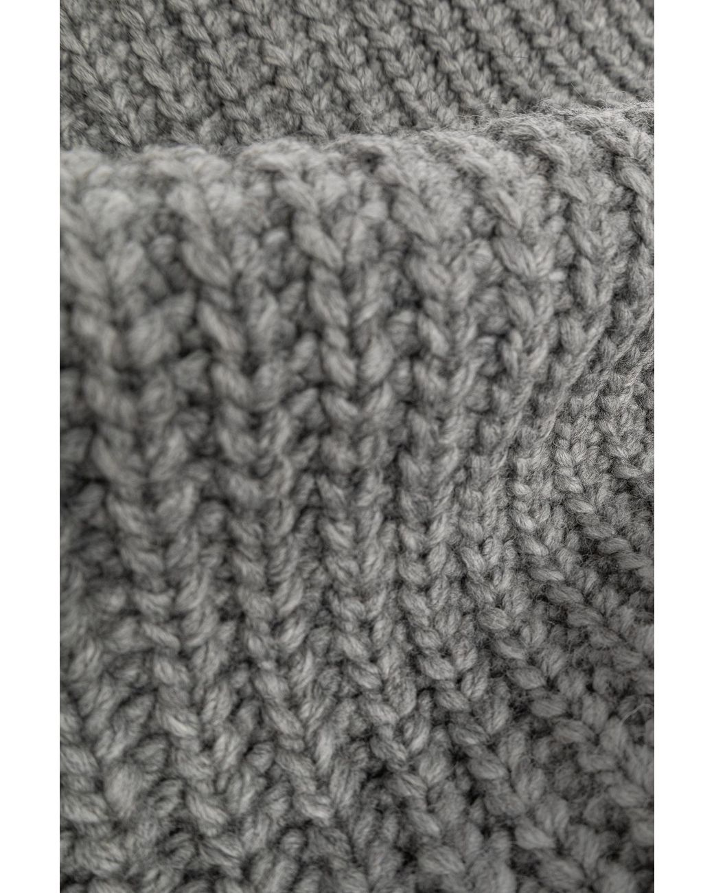 DSquared² Gray Ribbed Logo Scarf for men