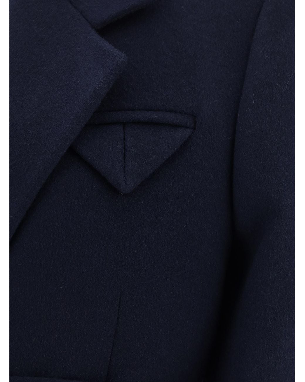 Bottega Veneta Blue Classic Labels Belted Coat
