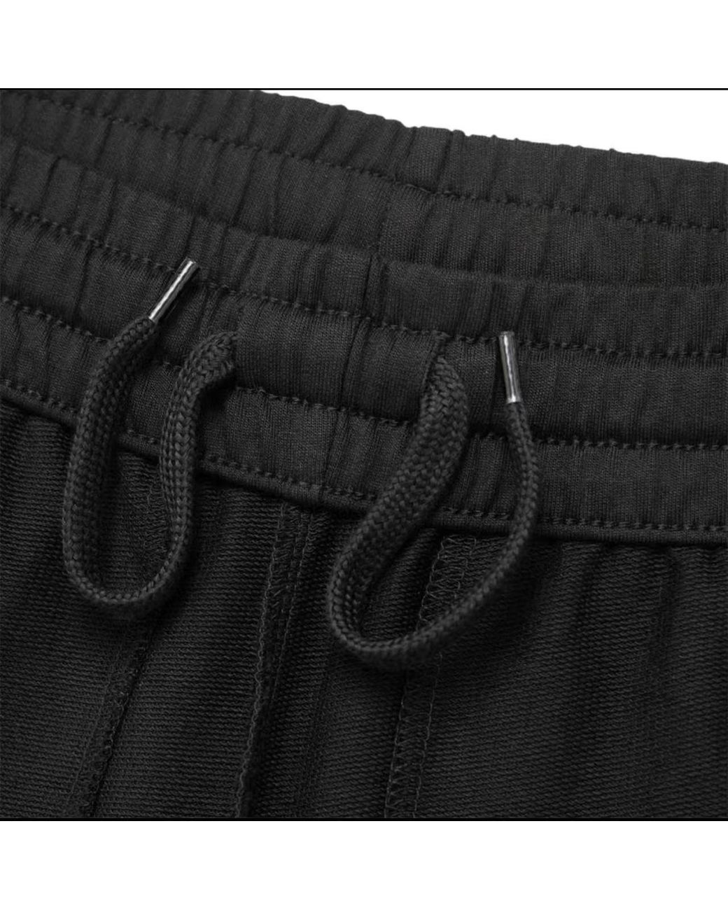 EA7 Black Elasticated Waistband Trousers for men