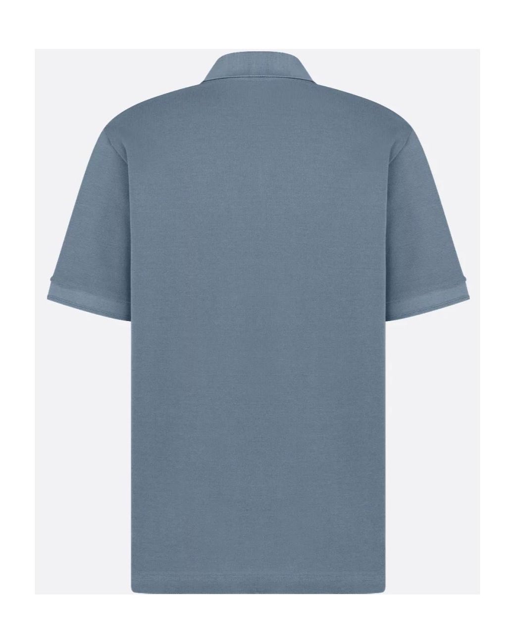Dior Blue Homme Short-Sleeved Polo Shirt for men