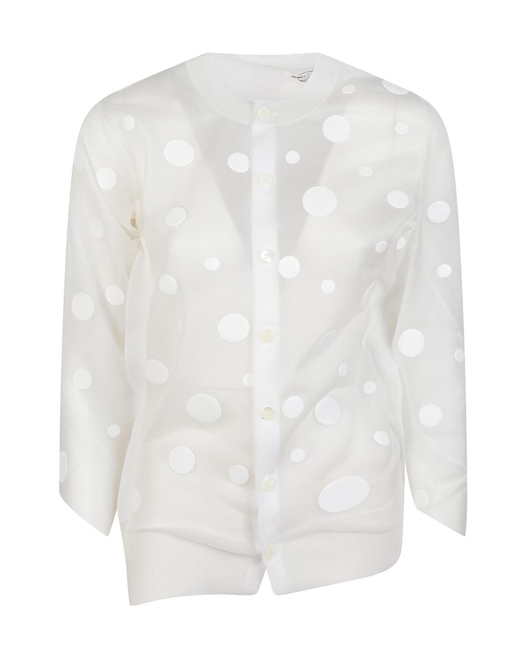 Junya Watanabe White Long-Sleeved Knitwear