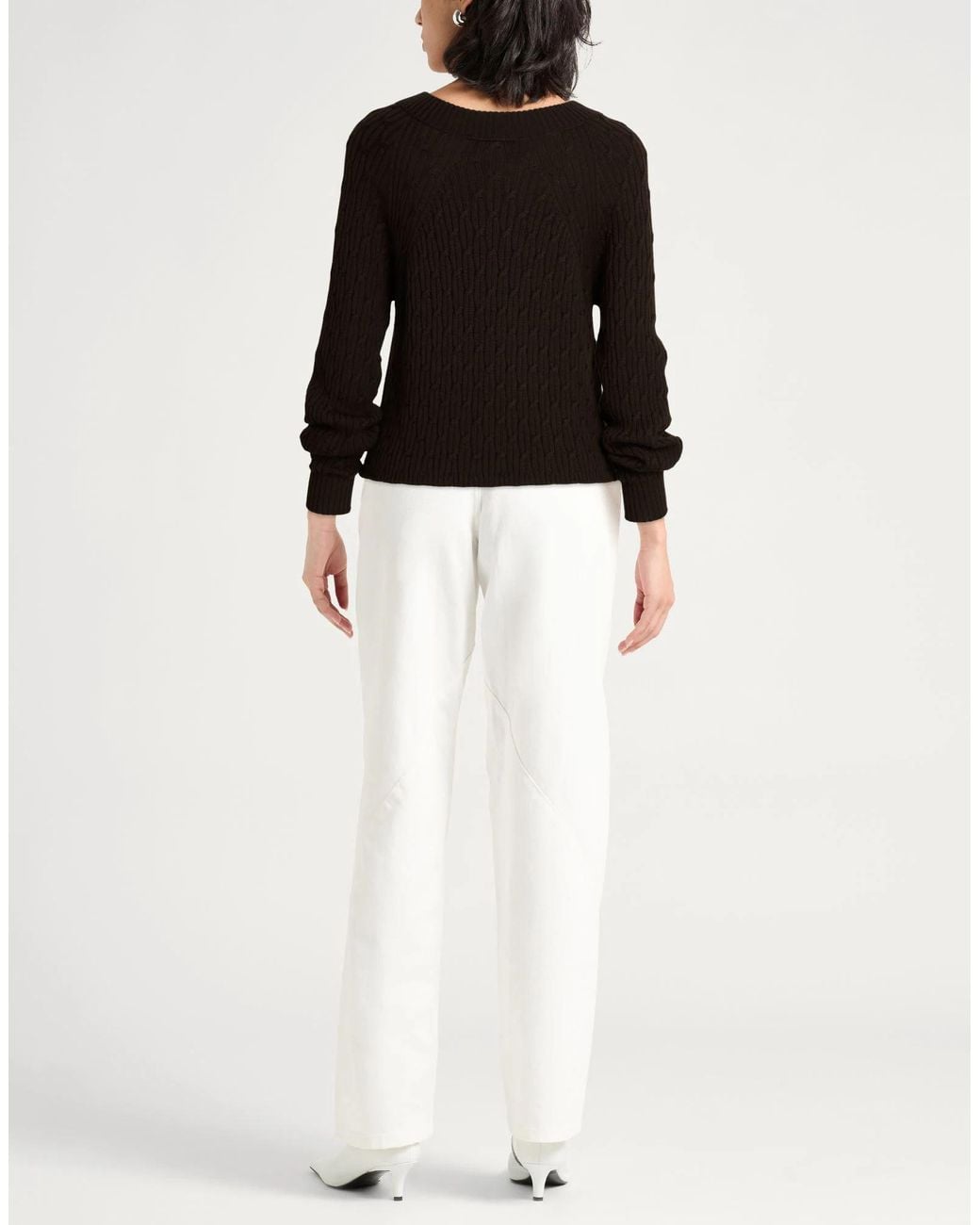 Max Mara Black Long Sleeves Jumpers