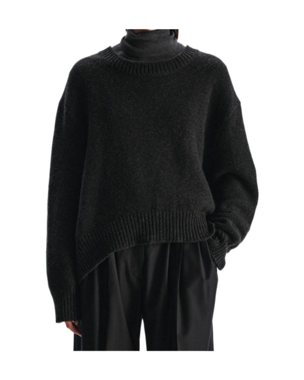 The Row Black Parth Sweater