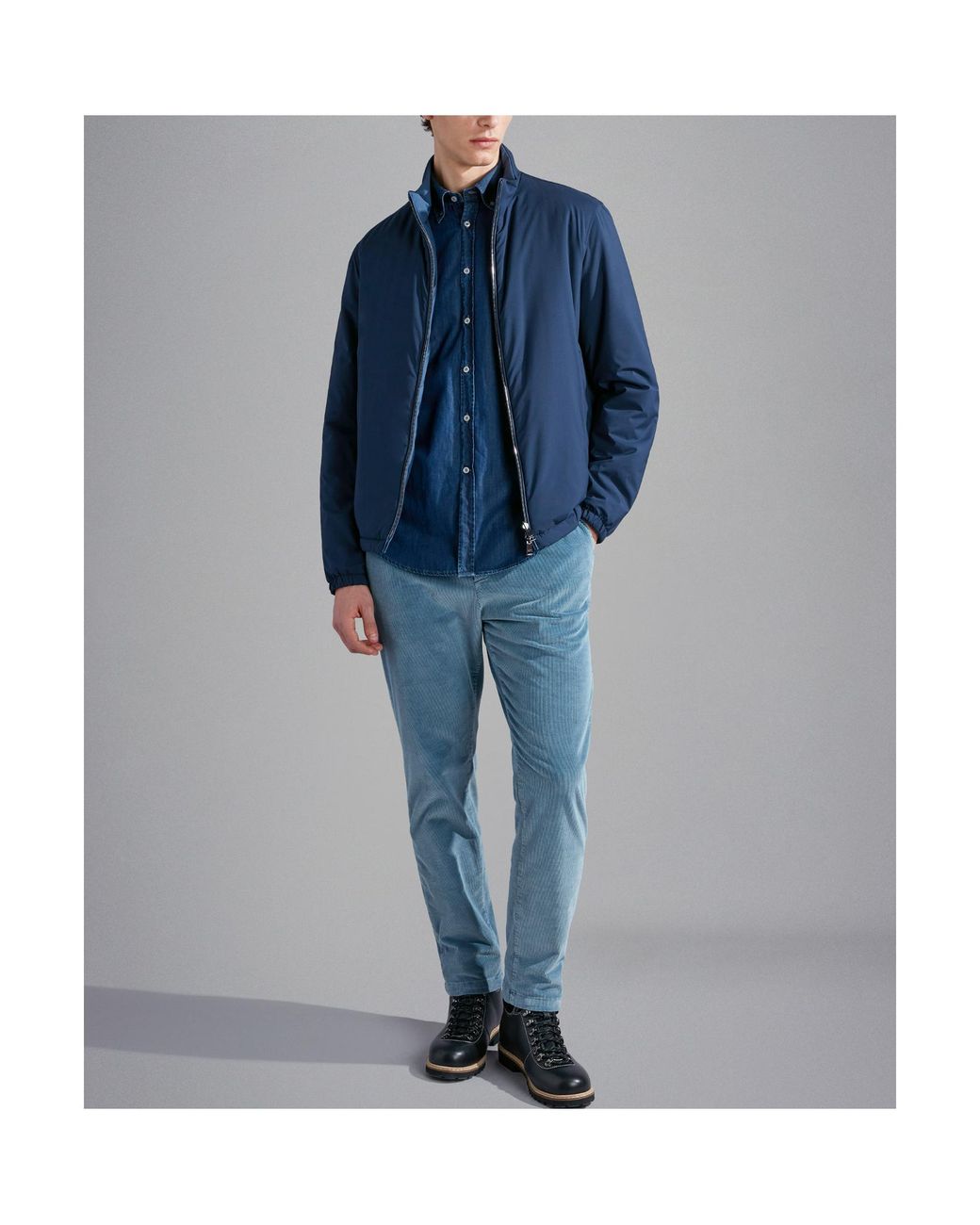 Paul & Shark Blue Long Sleeved Denim Shirt for men