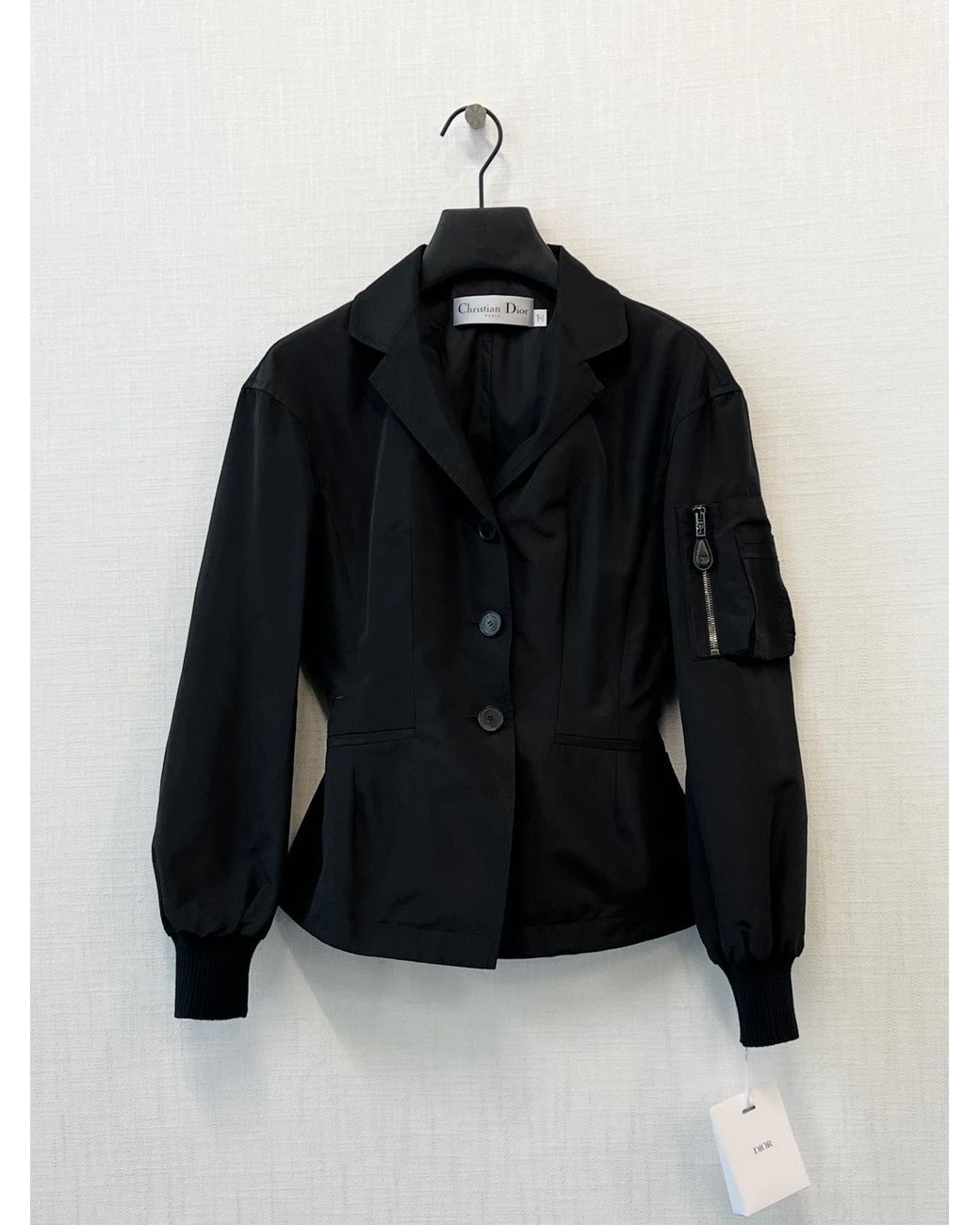 Dior Black Fitted Jacket With Integrated Bustier