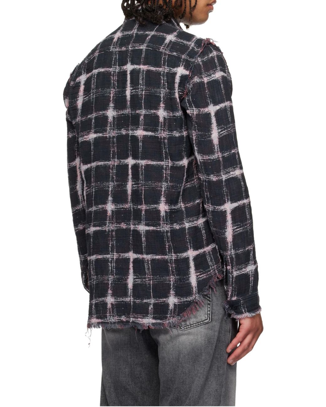R13 Red Plaid Long-Sleeved Shirt