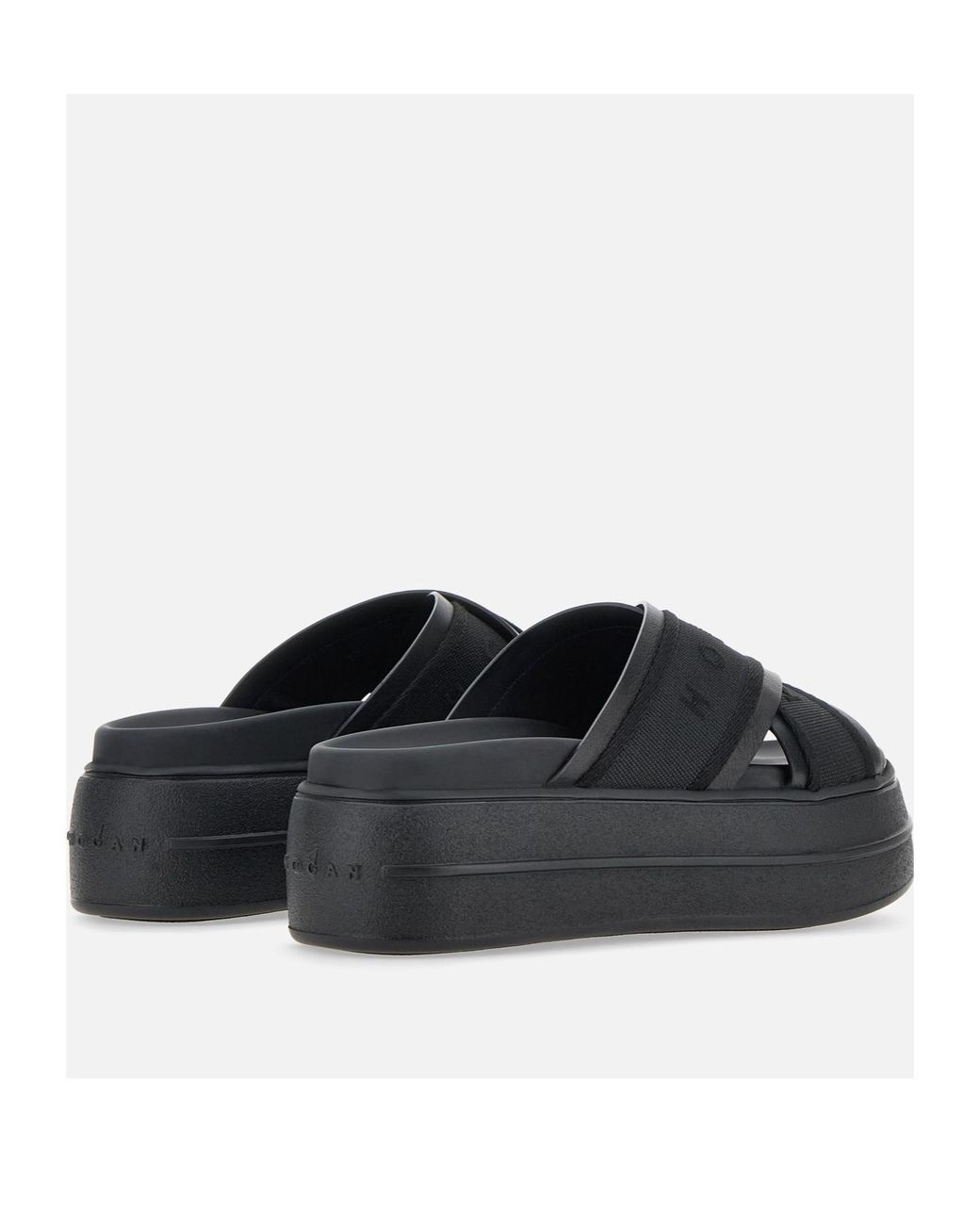 Hogan Black Skyscraper Sandals