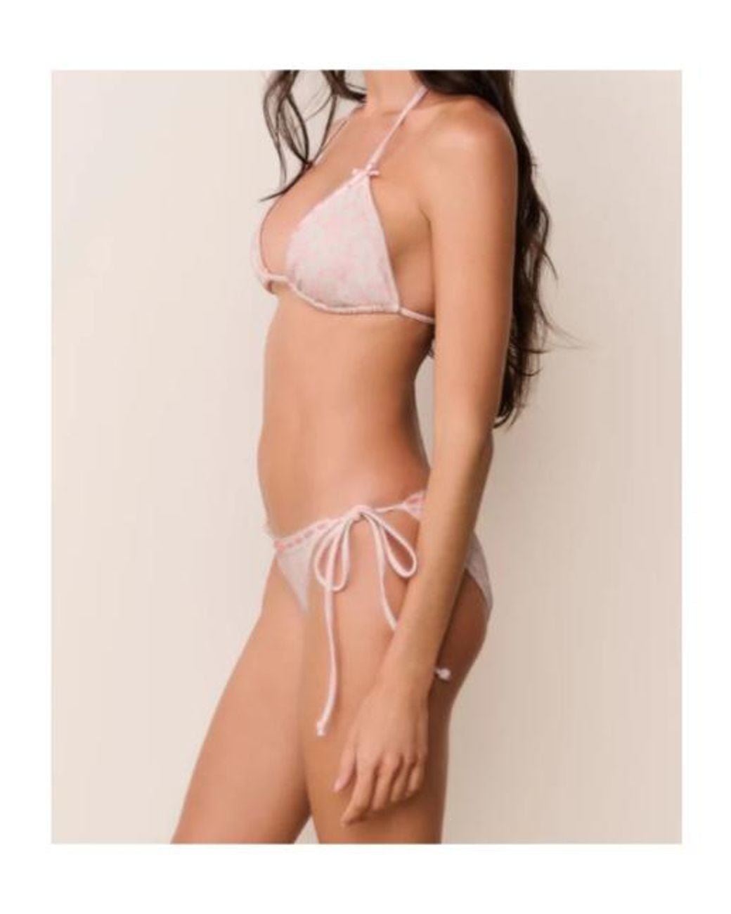 LoveShackFancy White Harbor Tie-Side Bikini