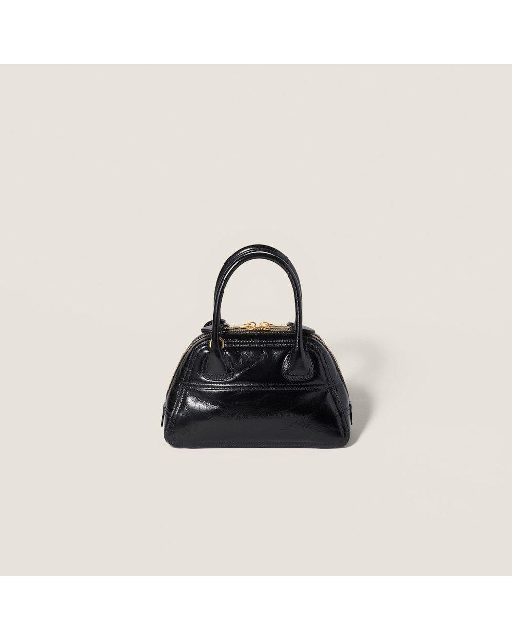 Miu Miu Black Vivant Shiny Leather Mini-Bag