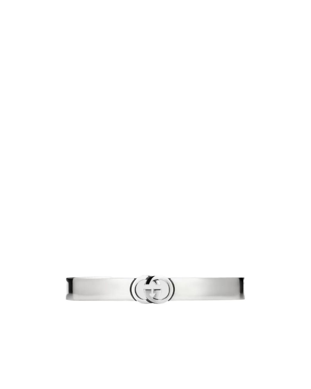 Gucci White Interlocking Bangle Bracelet