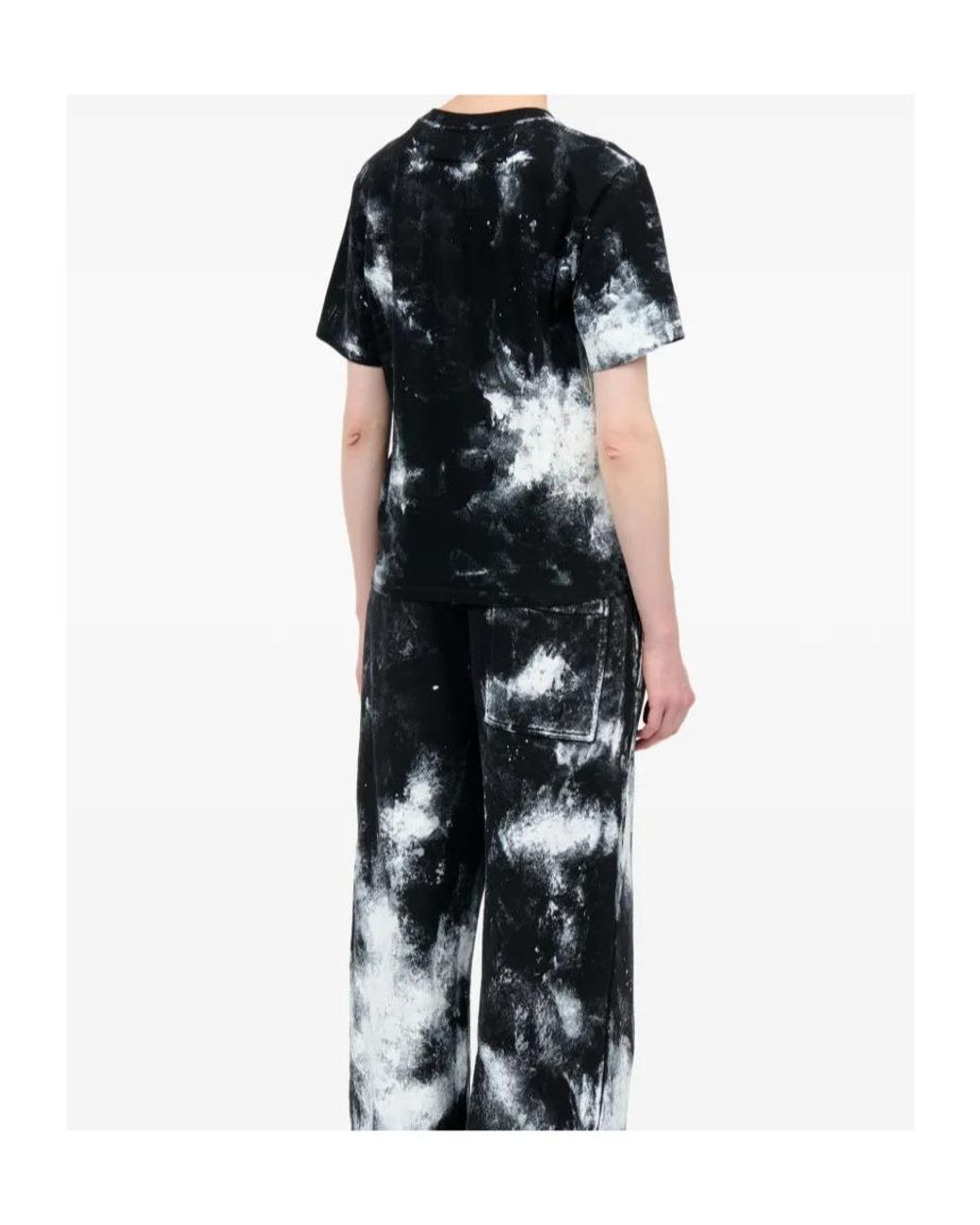MM6 by Maison Margiela Black Logo Printed T-Shirt