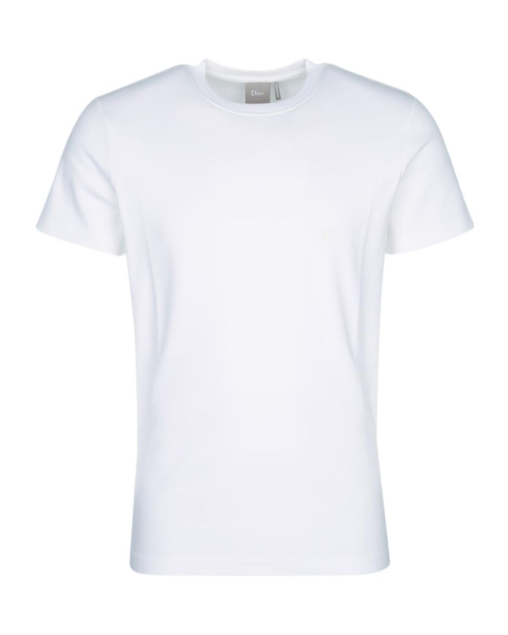 Dior White Homme Logo-Embroidered T-Shirt for men