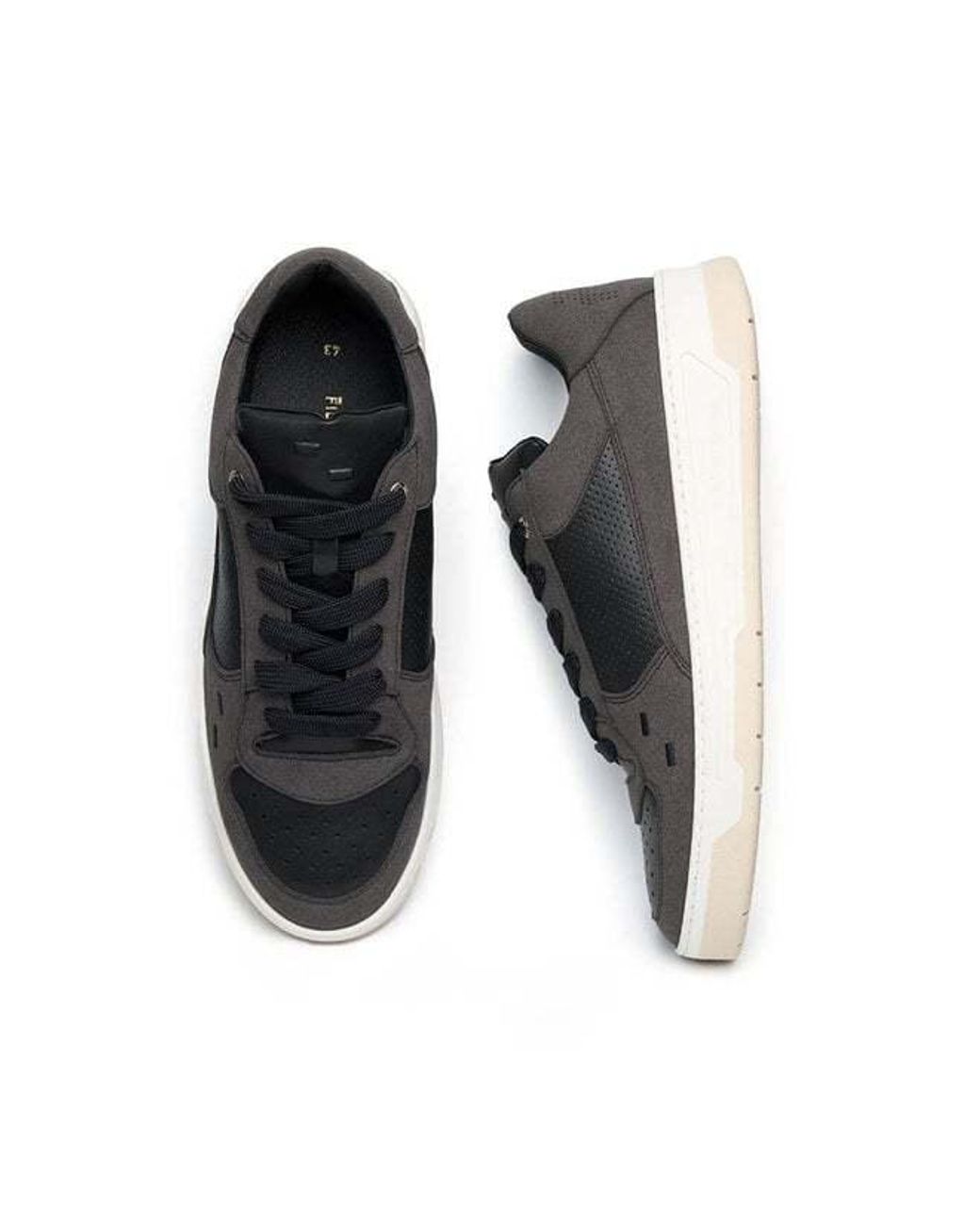 Filling Pieces Black Lace-Up Sneakers for men