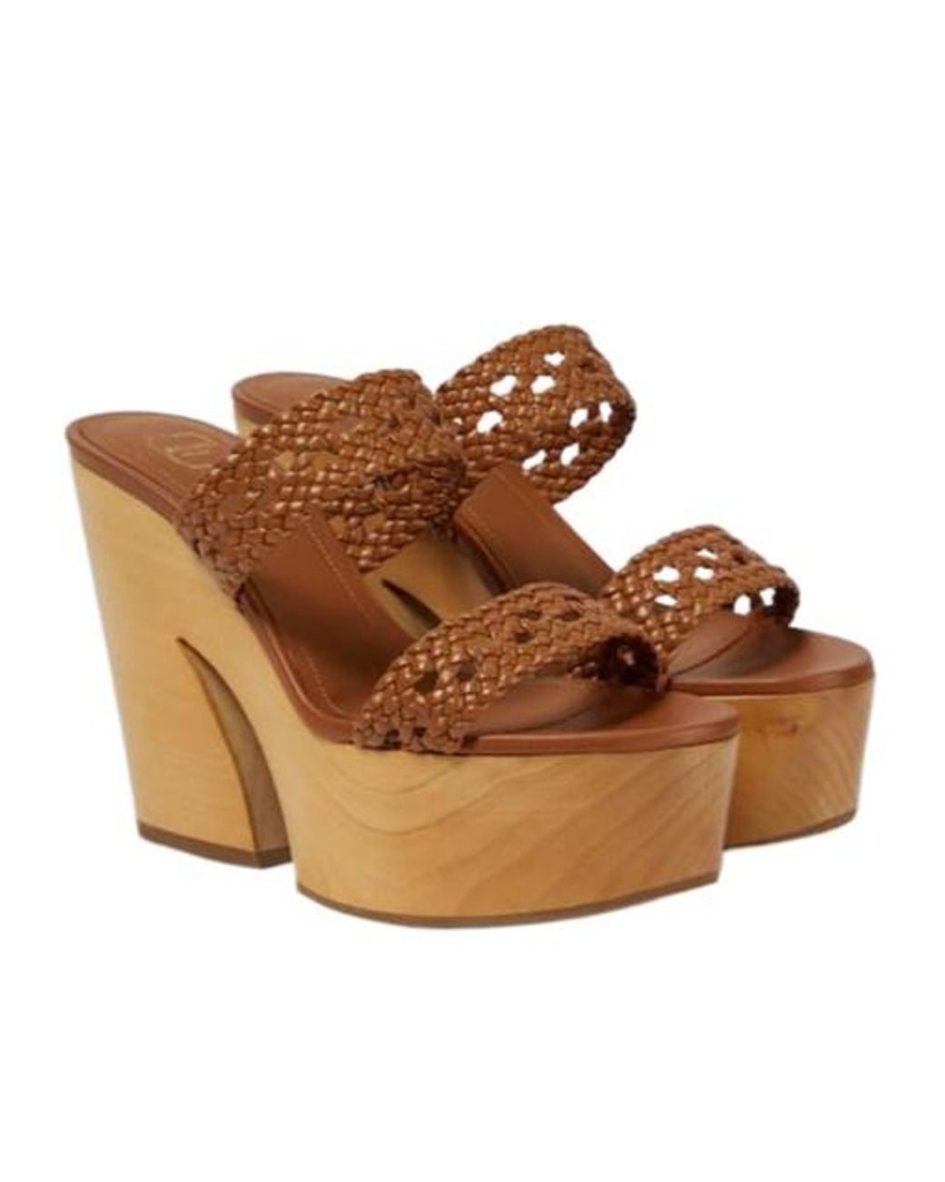 Malone Souliers Brown Pamela Leather Platform Sandals