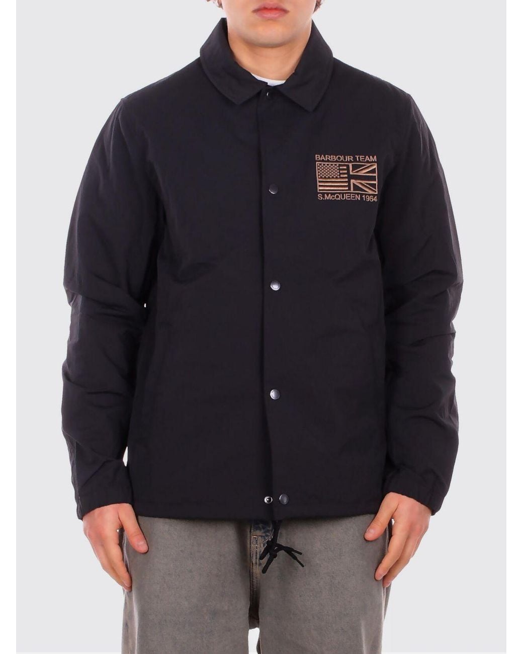 Barbour Black Coach Casual Jacket for men