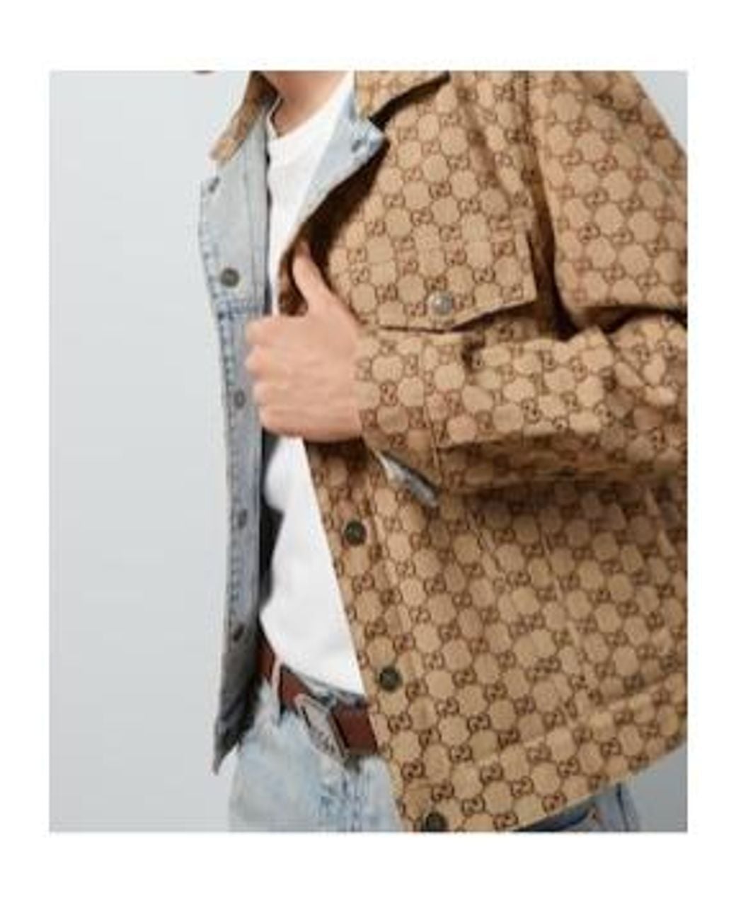 Gucci Blue Reversible Denim Jacket for men